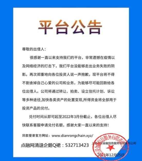 点融是中国领先的互联网借贷信息服务公司